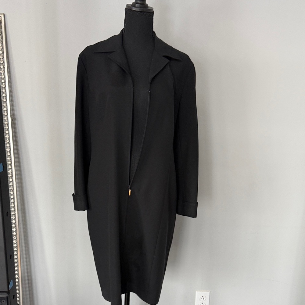 PETITE Elegant Black Long Sleeve Dress 14P